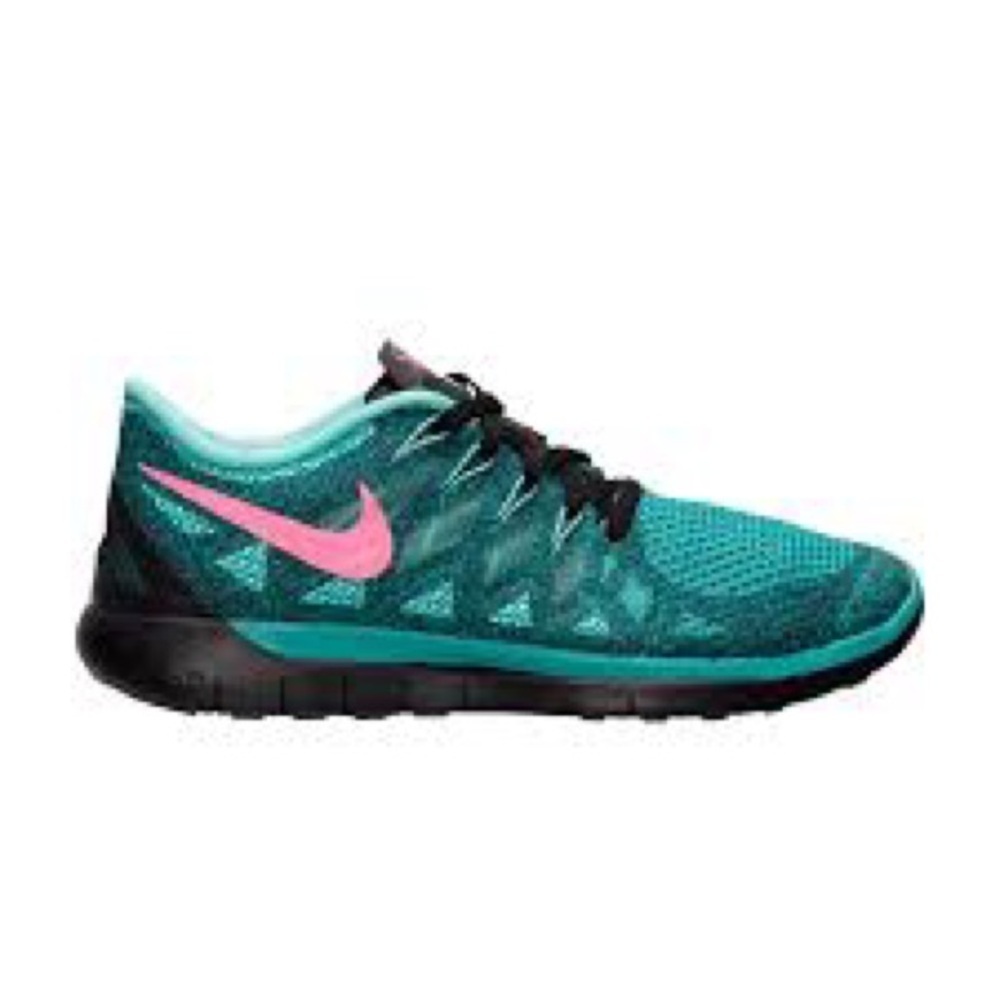Nike Free 5.0 Running Sneaker Shoe Deep Royal Hyper Pink Size 6